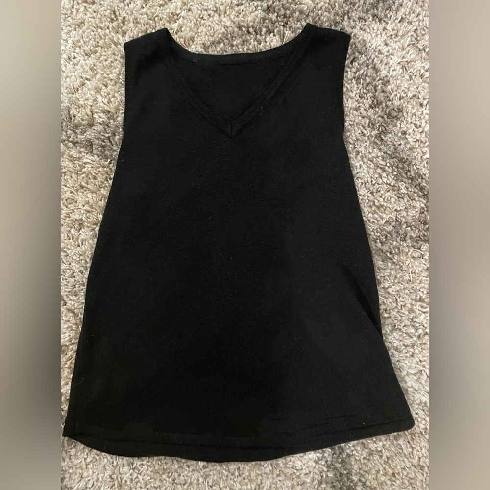 Black knit short set